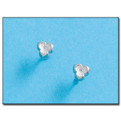 [P58A] PENDIENTES ORO BLANCO 18KL