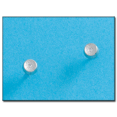 [P67A] PENDIENTES ORO BLANCO 18KL REDONDOS