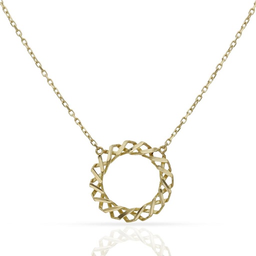 [G1110] GARGANTILLA ORO 18KL CIRCULO - 15MM