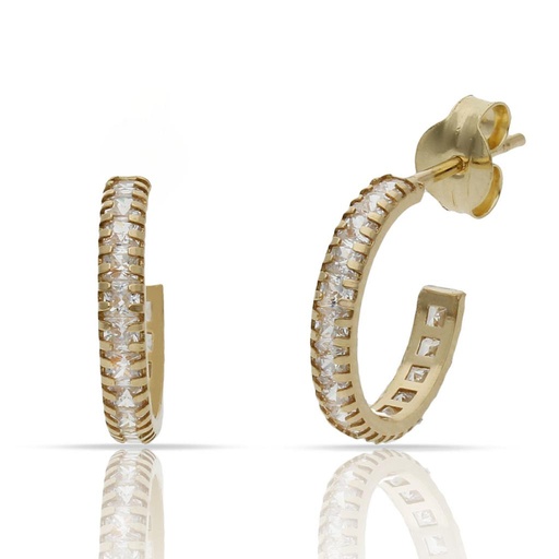 [P1492] AROS ORO 18KL + CIRCONITAS - 9MM