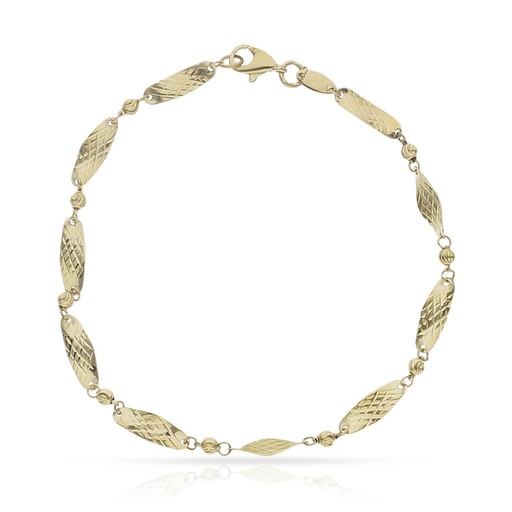 PULSERA ORO 18KL TALLADA - 4MM
