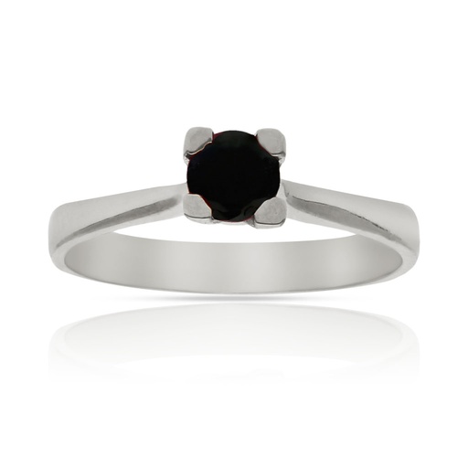 SORTIJA ORO BLANCO 18KL ZAFIRO FINO