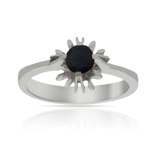 SORTIJA ORO BLANCO 18KL ZAFIRO FINO