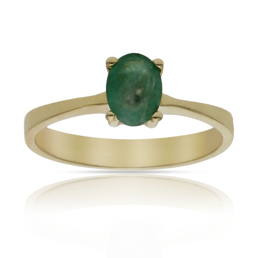 SORTIJA ORO 18KL ESMERALDA FINA