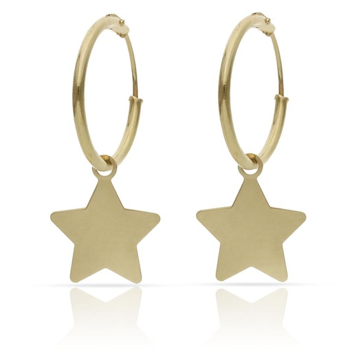 [P1540] AROS ORO 18KL ESTRELLAS
