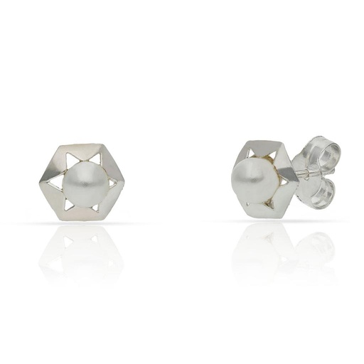 [AG1685] PENDIENTES PLATA 925MM PERLAS - 7MM