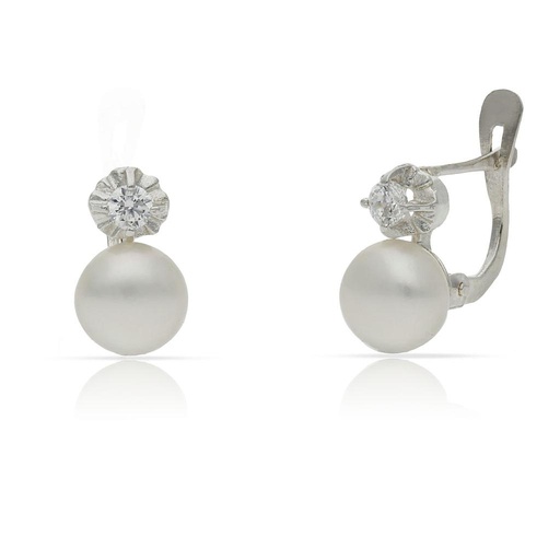 [AG1661] PENDIENTES PLATA 925MM PERLAS