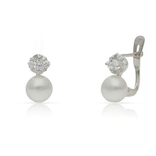 [AG1662] PENDIENTES PLATA 925MM PERLAS