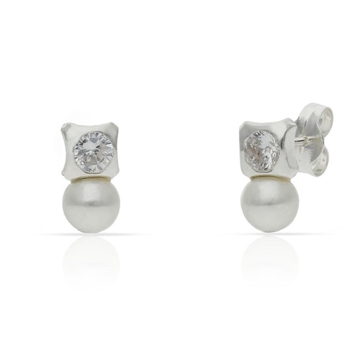 [AG1663] PENDIENTES PLATA 925MM PERLAS