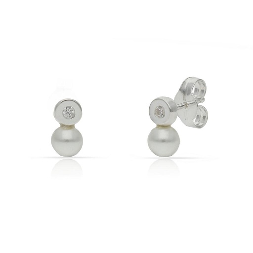 [AG1669] PENDIENTES PLATA 925MM PERLAS
