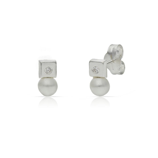 [AG1674] PENDIENTES PLATA 925MM PERLAS