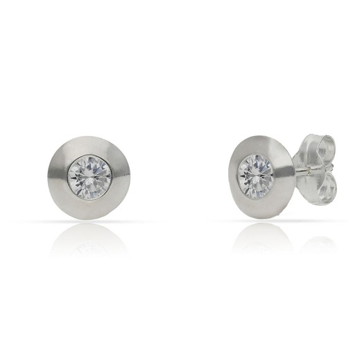 [AG1701] PENDIENTES PLATA 925MM CIRCONITAS - 7MM