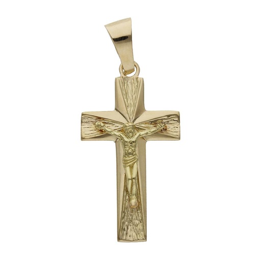 CRUZ ORO 18KL CRISTO - 19x35MM