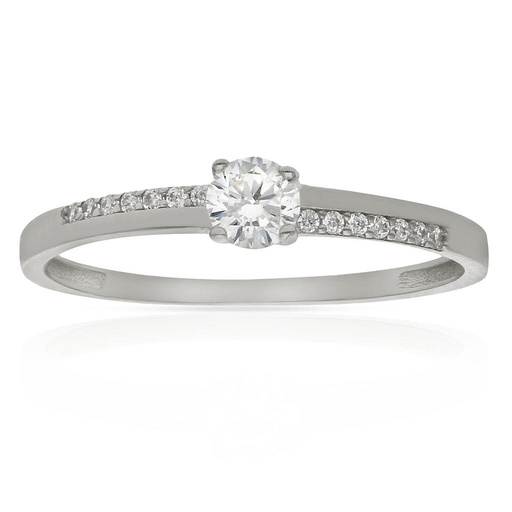 SORTIJA ORO BLANCO 18KL CIRCONITAS