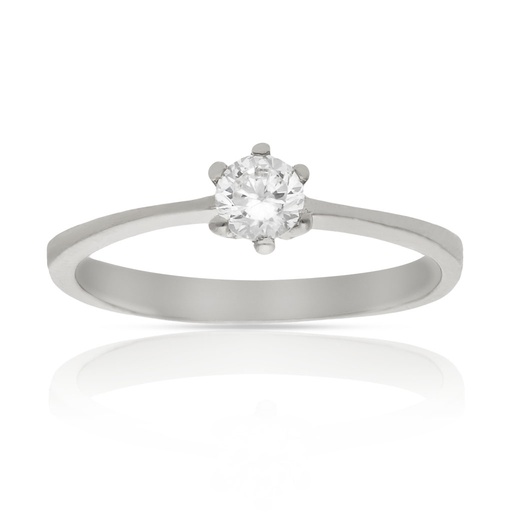 SORTIJA ORO BLANCO 18KL CIRCONITAS