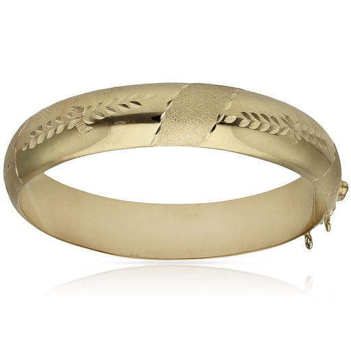 [CT14] CAÑA ORO 18KL TALLADA - 14MM