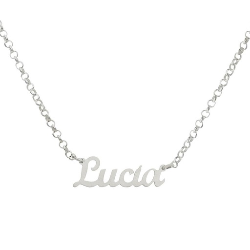 [AG2106] GARGANTILLA PLATA 925MM NOMBRE PEQUEÑO