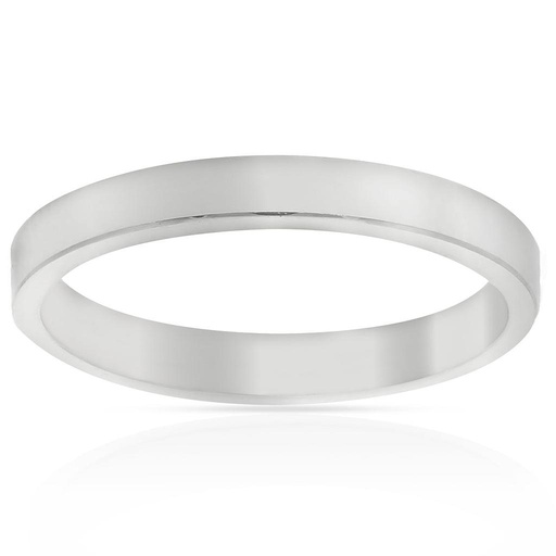 ALIANZA PLATA 925MM CANTO RECTO - 3MM