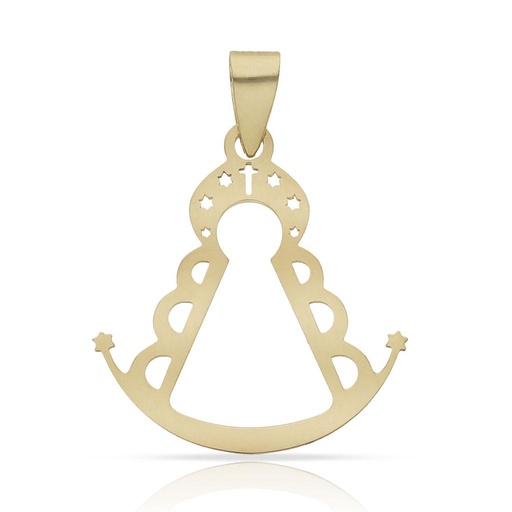 [G317] COLGANTE ORO 18KL VIRGEN DEL ROCIO - 19x20MM