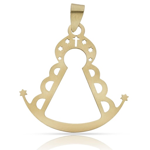 [G316] COLGANTE ORO 18KL VIRGEN DEL ROCIO - 24x25MM