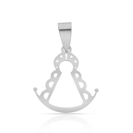 [AG686] COLGANTE PLATA DE LEY VIRGEN DEL ROCIO - 14x15MM