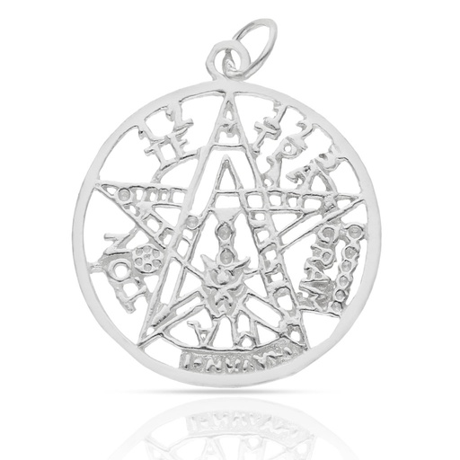 [AG687] COLGANTE PLATA 925MM TETRAGRAMATON - 24MM