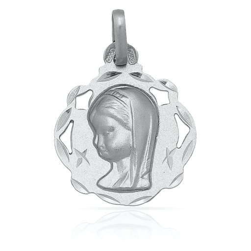 [AG4079] MEDALLA PLATA 925MM VIRGEN NIÑA - 17x20MM
