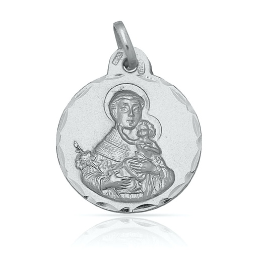 [AG4057] MEDALLA PLATA 925MM SAN ANTONIO - 17MM