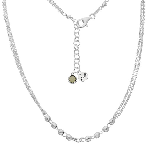 [AG2200V] GARGANTILLA MI HISTORIA PLATA 925MM - VERDE