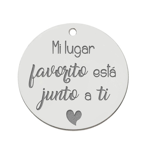 [AG3152] MI HISTORIA - ABALORIO PLATA 925MM MI LUGAR FAVORITO