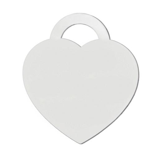 [AG3155] MI HISTORIA - ABALORIO PLATA 925MM CHAPA CORAZON LISA