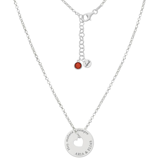 [AG2120] GARGANTILLA PLATA 925MM - HOY, MAÑANA Y SIEMPRE