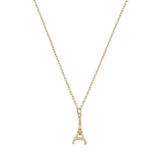 [G314] GARGANTILLA ORO 18KL TORRE EIFFEL