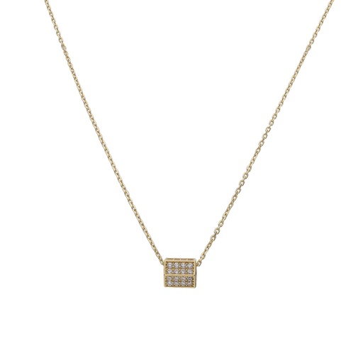 [G203] GARGANTILLA ORO 18KL HEXAGONAL