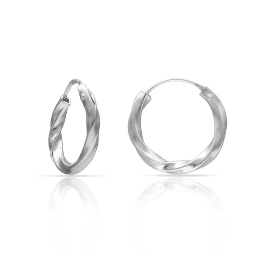 [AG1022] AROS PLATA 925MM TRENZADOS - 12MM