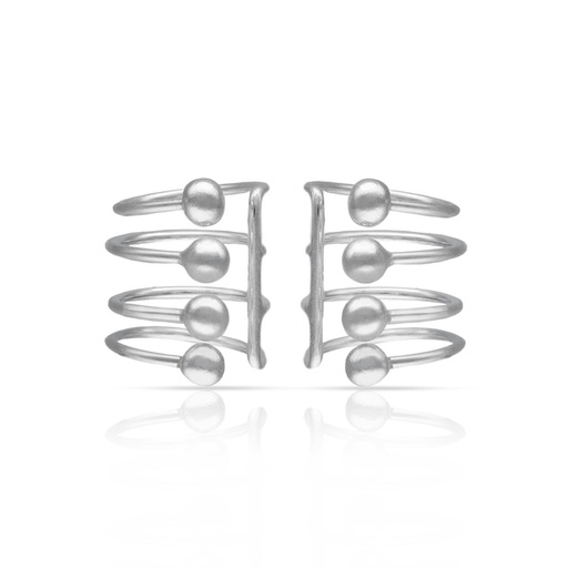 [AG1031] PENDIENTES PLATA 925MM CARTILAGOS BOLAS