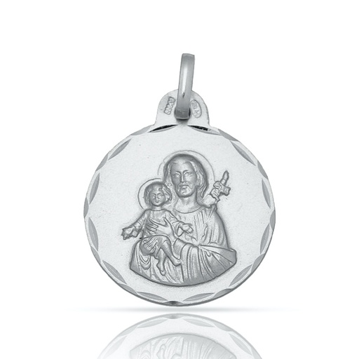 [AG4051] MEDALLA PLATA 925MM SAN JOSE - 17MM