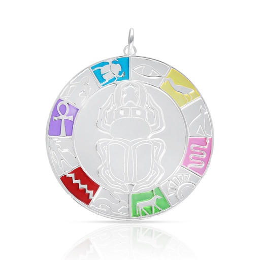 [AG697] COLGANTE PLATA 925MM ESCARABAJO DE LA SUERTE · EGIPTO - 30MM