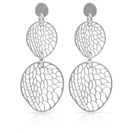 [AG1790] PENDIENTES PLATA 925MM OVAL CALADOS