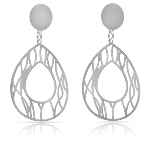 [AG1786] PENDIENTES PLATA 925MM LAGRIMA CALADOS