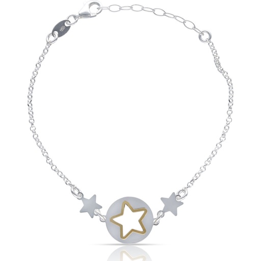[AG9026] PULSERA PLATA 925MM 3 ESTRELLAS