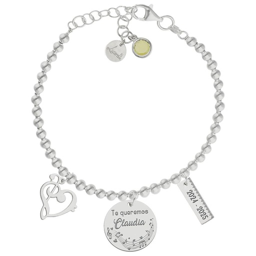 [AG3243] PULSERA MI HISTORIA PLATA 925MM PROFE MUSICA