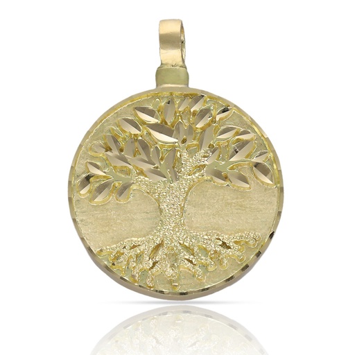 [G1131] GUARDACENIZAS ORO 18KL ARBOL DE LA VIDA - 24MM