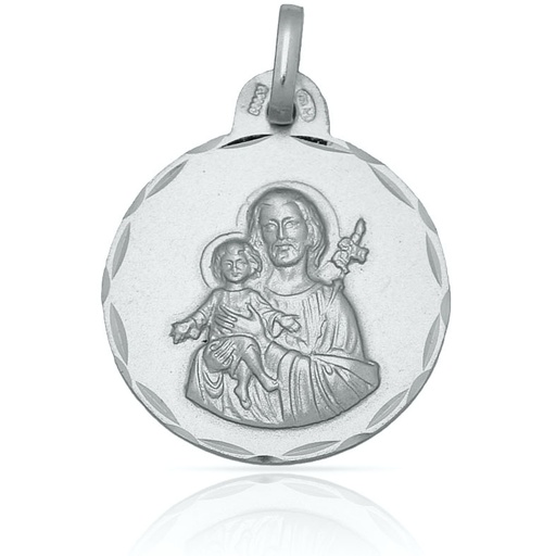 [AG4066] MEDALLA PLATA 925MM SAN JOSE - 19MM
