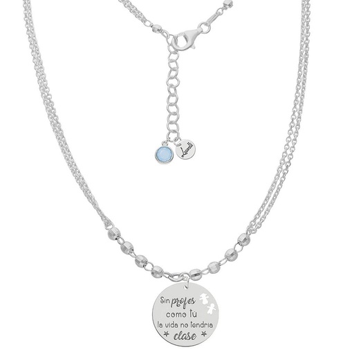 [AG2204] GARGANTILLA MI HISTORIA PLATA 925MM - SIN PROFES COMO TÚ