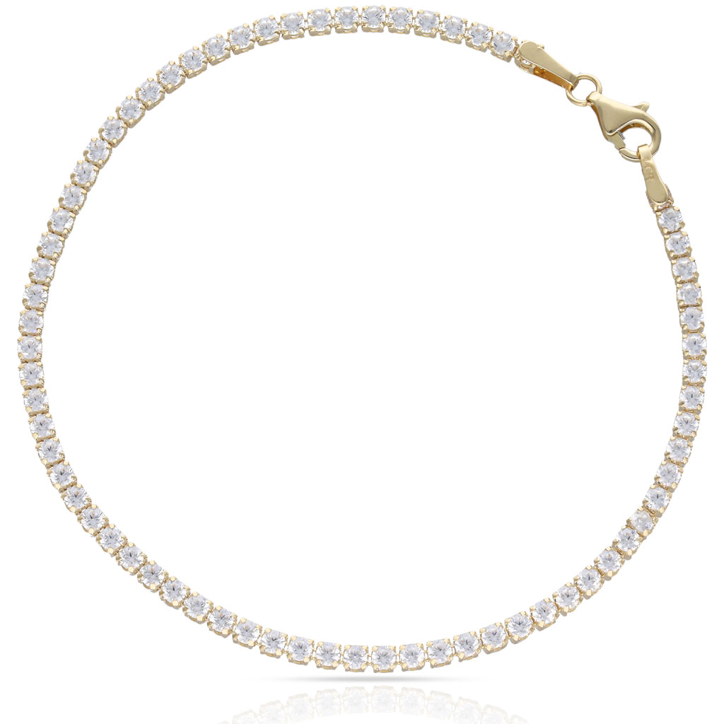 PULSERA ORO 18KL RIVIERE CIRCONITAS