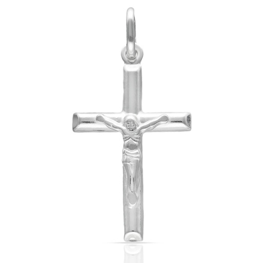 [AG8018] CRUZ PLATA 925MM CON CRISTO GRANDE - 18x30MM
