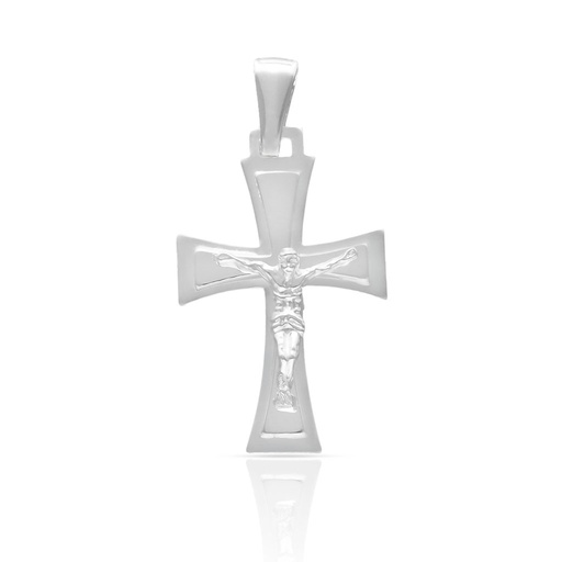 [AG8017] CRUZ PLATA 925MM CON CRISTO - 17x28MM