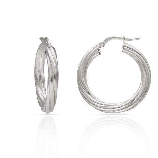 AROS PLATA 925MM RIZADOS - 20MM