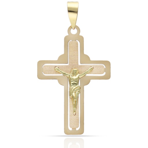 CRUZ ORO 18KL CRISTO - 17x23MM